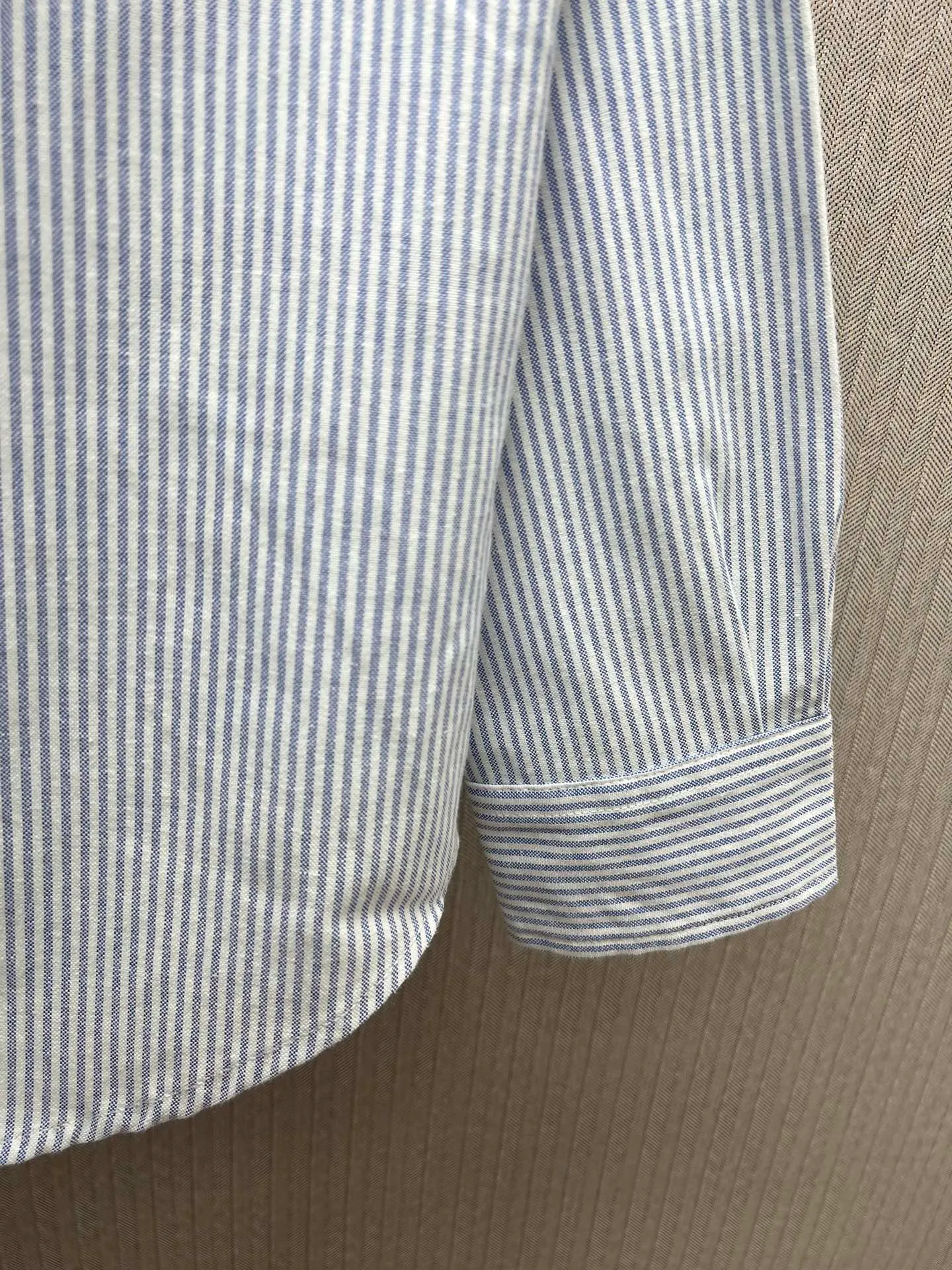 P430 Polo 25ss new logo embroidered striped square collar casual long-sleeved shirt, men's size: XS.S.M.L.XL.